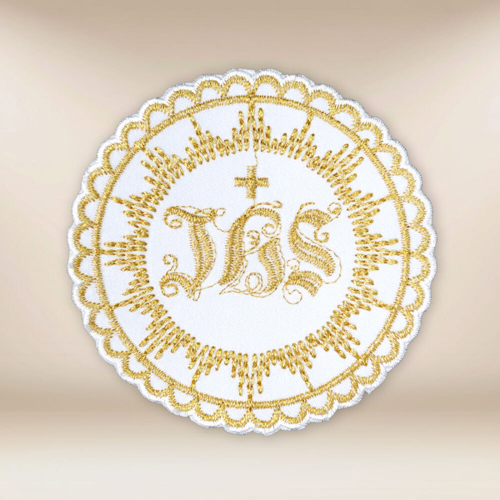ostia comunionale ricamata IHS