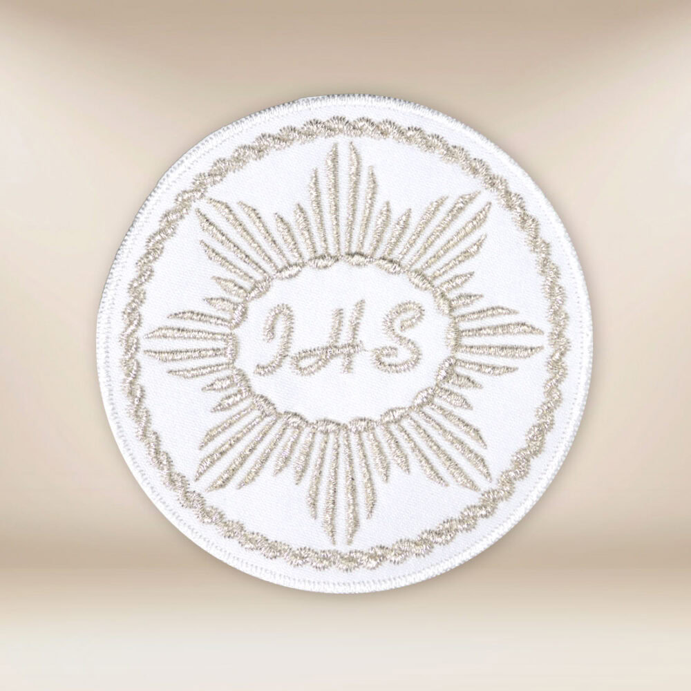 Ostia comunionale ricamata IHS