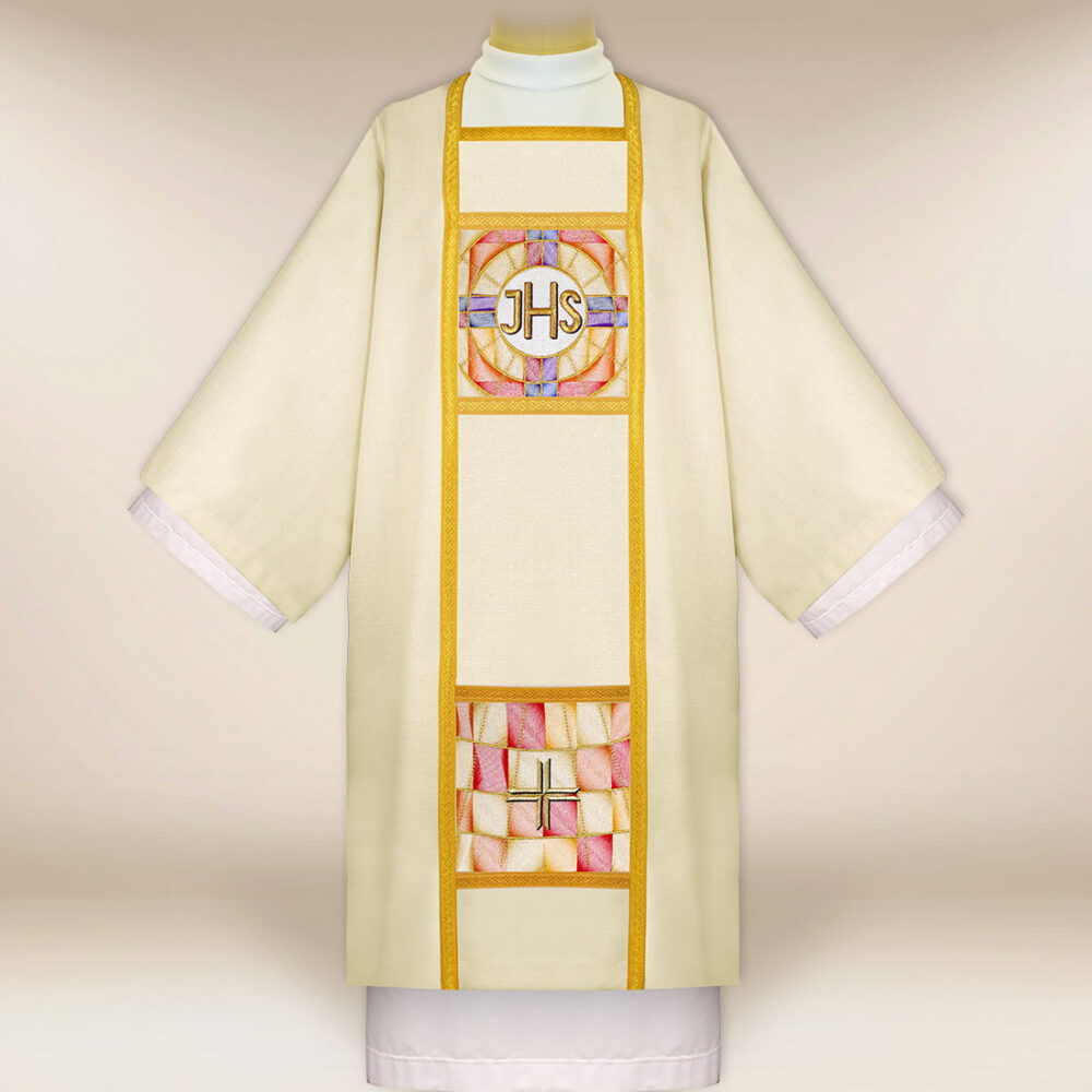 Dalmatica ricamata „Luce dell'Eucaristia”