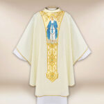 Casula sacerdotale ricamata Mariano