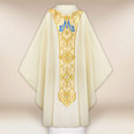 Casula sacerdotale ricamata Mariano