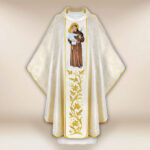 Casula sacerdotale ricamata San Antonio