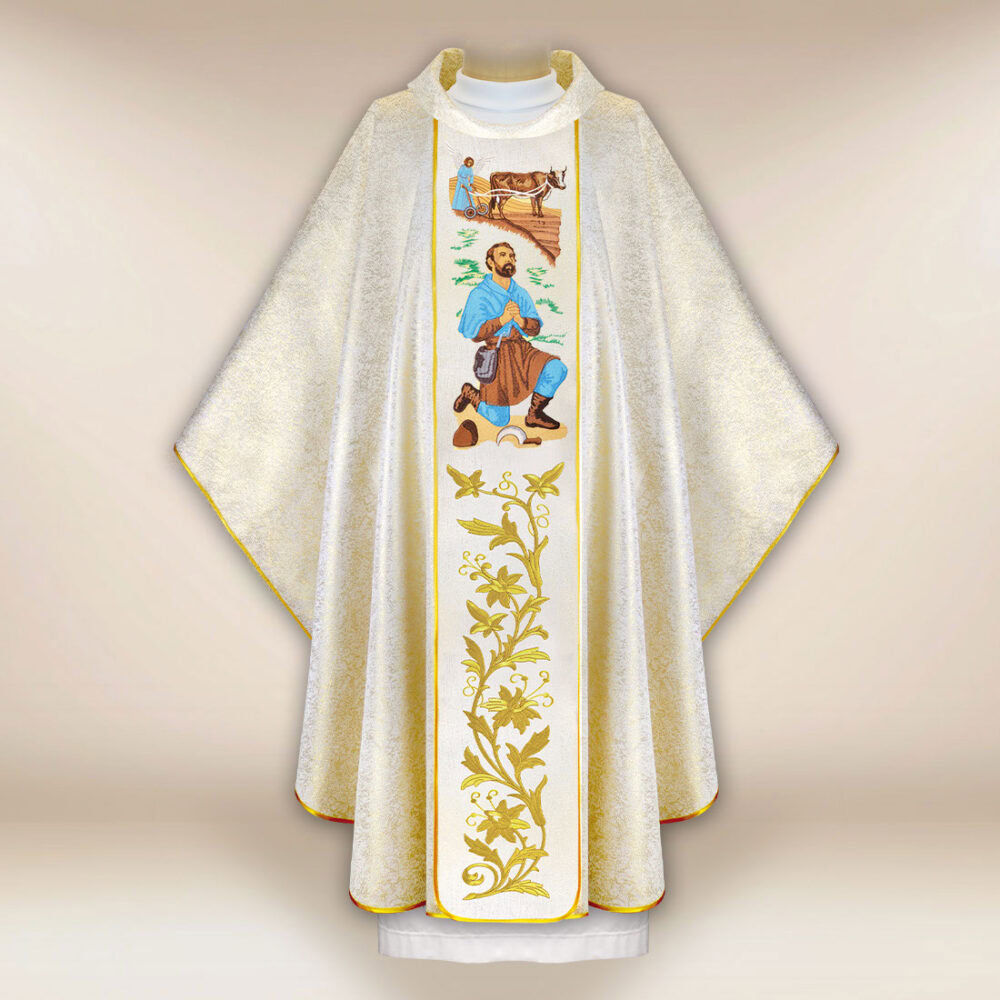 Casula sacerdotale ricamata San Isidoro