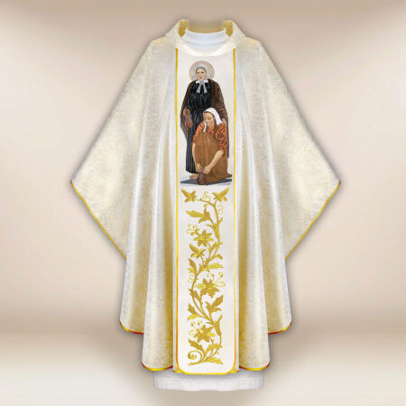 Casula sacerdotale ricamata Santa Madre Maria