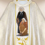 Casula sacerdotale ricamata Santa Madre Maria