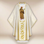 Casula sacerdotale ricamata San Casimiro