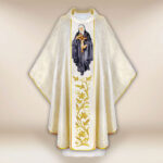 Casula sacerdotale ricamata Santa Rita
