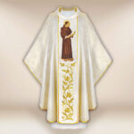 Casula sacerdotale ricamata San Raffaele Kalinowski