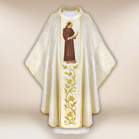 Casula sacerdotale ricamata San Raffaele Kalinowski