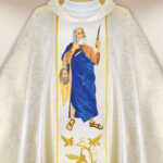 Casula sacerdotale ricamata San Bartolomeo