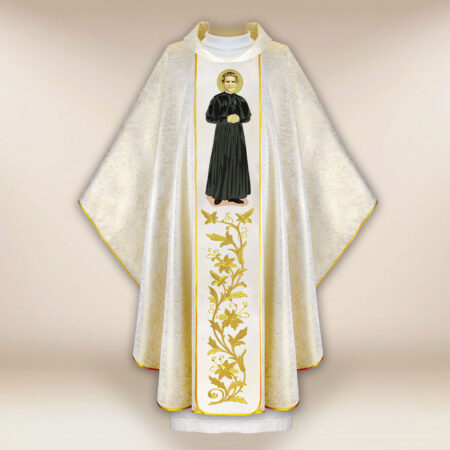 Casula sacerdotale ricamata San Giovanni Bosco
