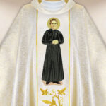 Casula sacerdotale ricamata San Giovanni Bosco