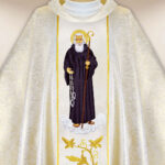 Casula sacerdotale ricamata San Leonardo