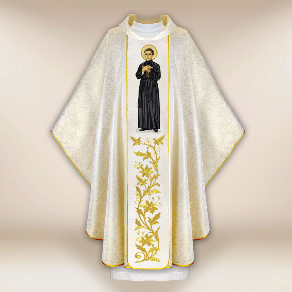 Casula sacerdotale ricamata San Stanislao Kostka