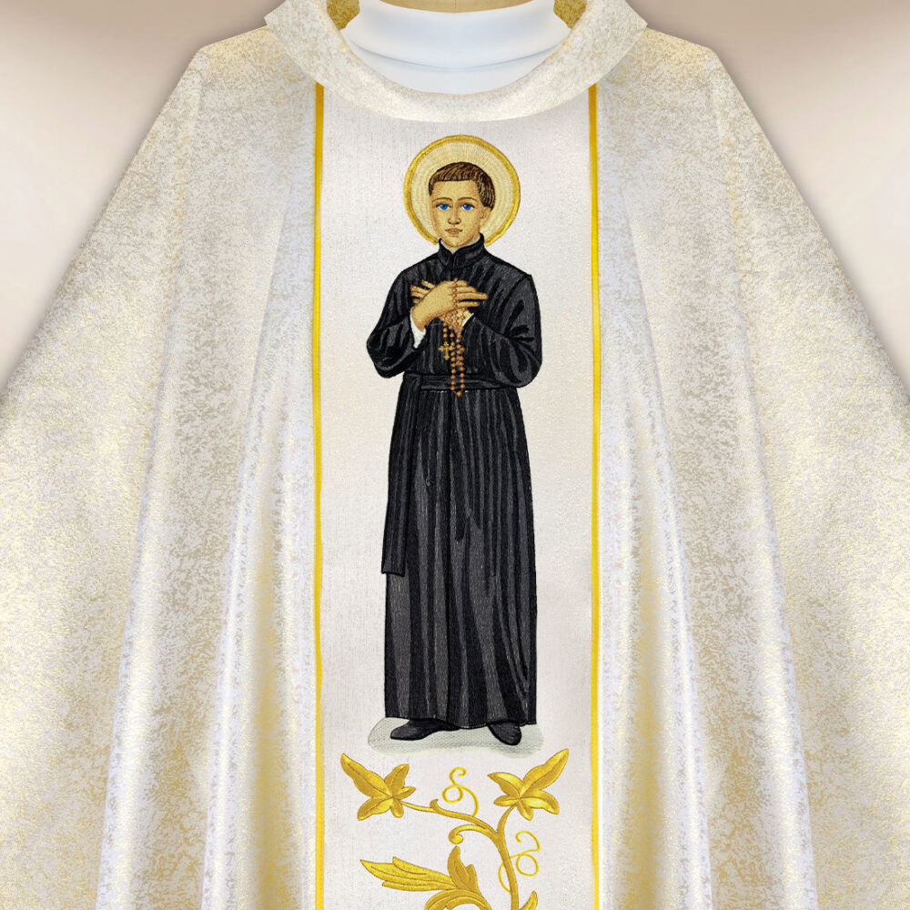 Casula sacerdotale ricamata San Stanislao Kostka