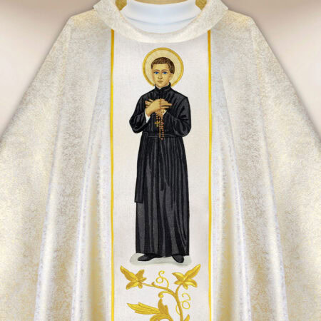 Casula sacerdotale ricamata San Stanislao Kostka
