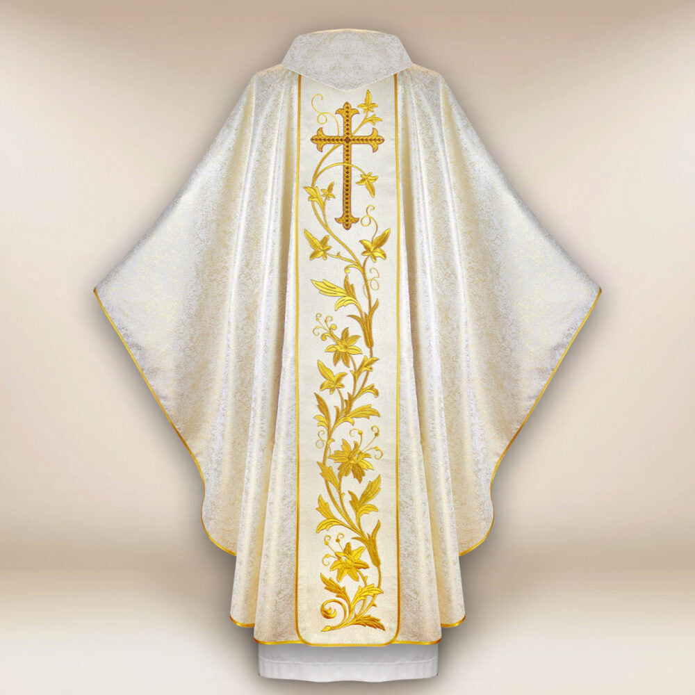 Casula sacerdotale ricamata San Valentino