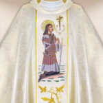 Casula sacerdotale ricamata di San Uberto
