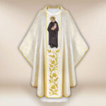 Casula sacerdotale ricamata San Vincenzo