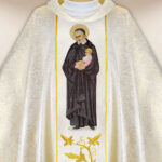 Casula sacerdotale ricamata San Vincenzo