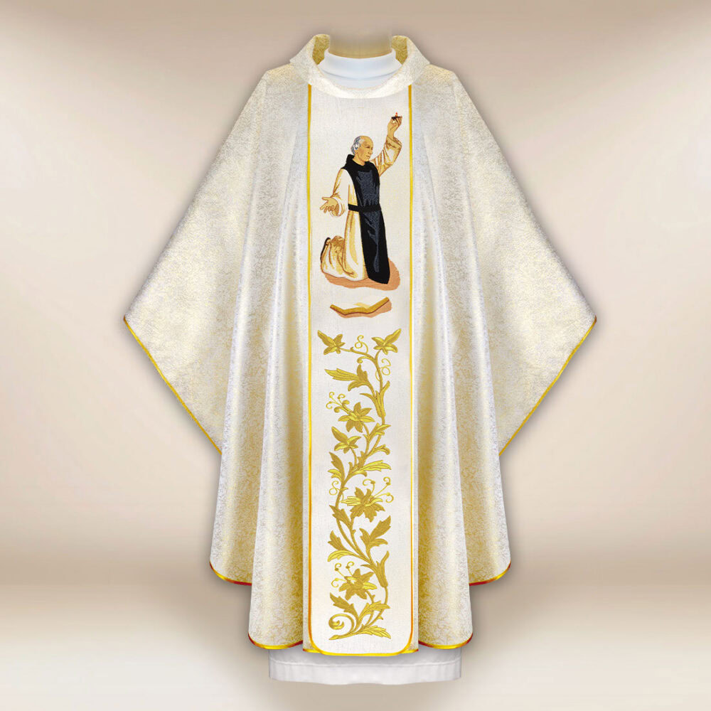 Casula sacerdotale ricamata B. Vincenzo Kadłubek