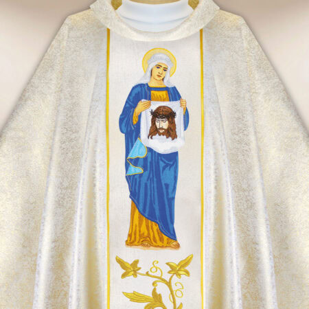 Casula sacerdotale ricamata di Santa Veronica