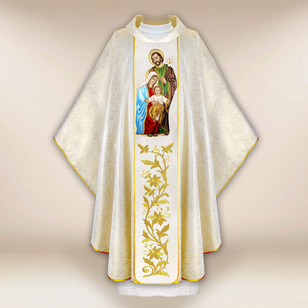 Casula ricamata Santa Famiglia
