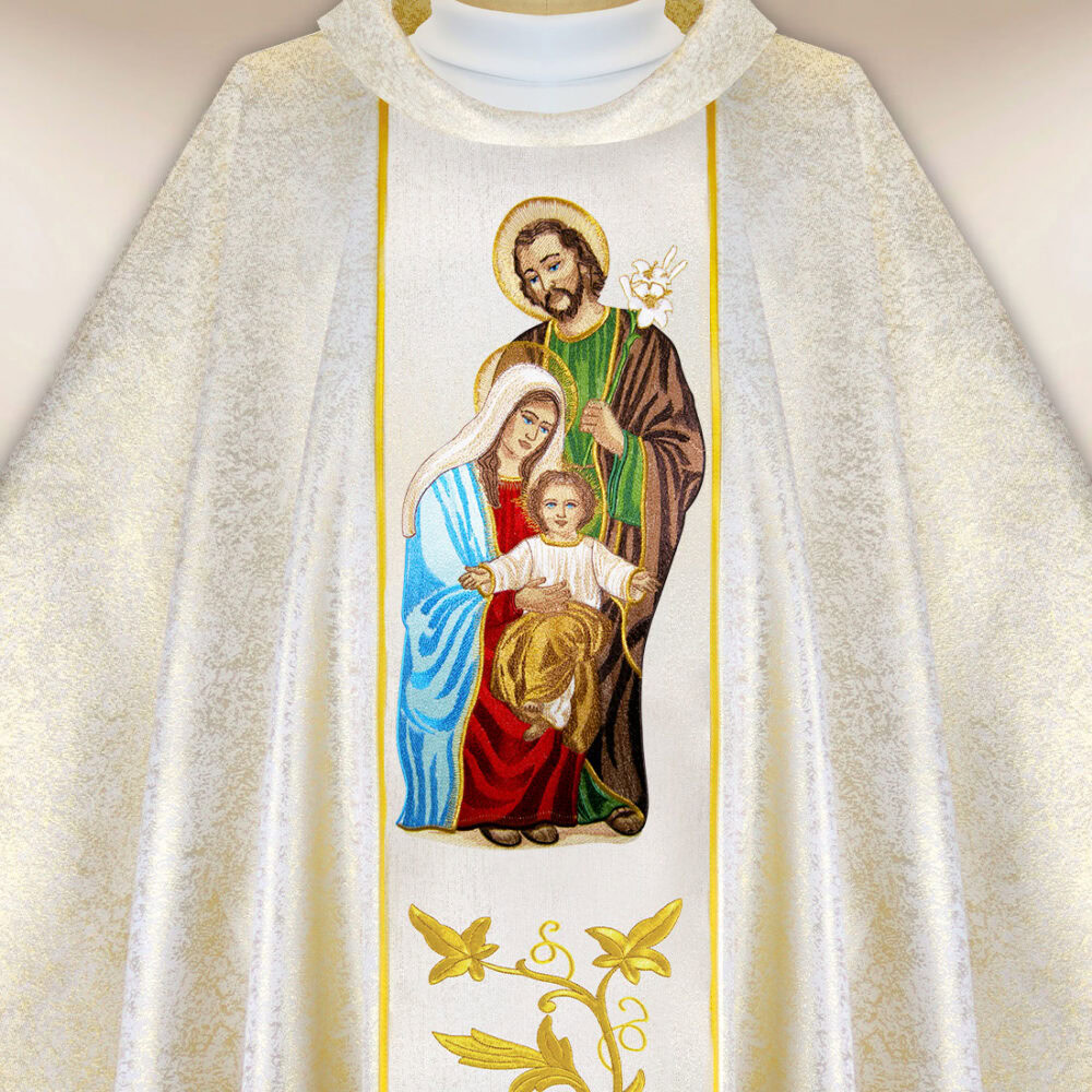 Casula ricamata Santa Famiglia