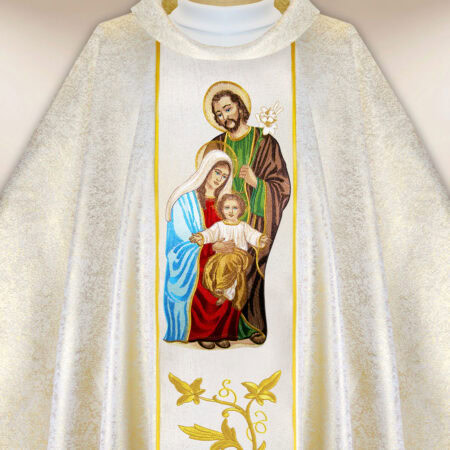 Casula ricamata Santa Famiglia