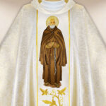 Casula sacerdotale ricamata San Alberto