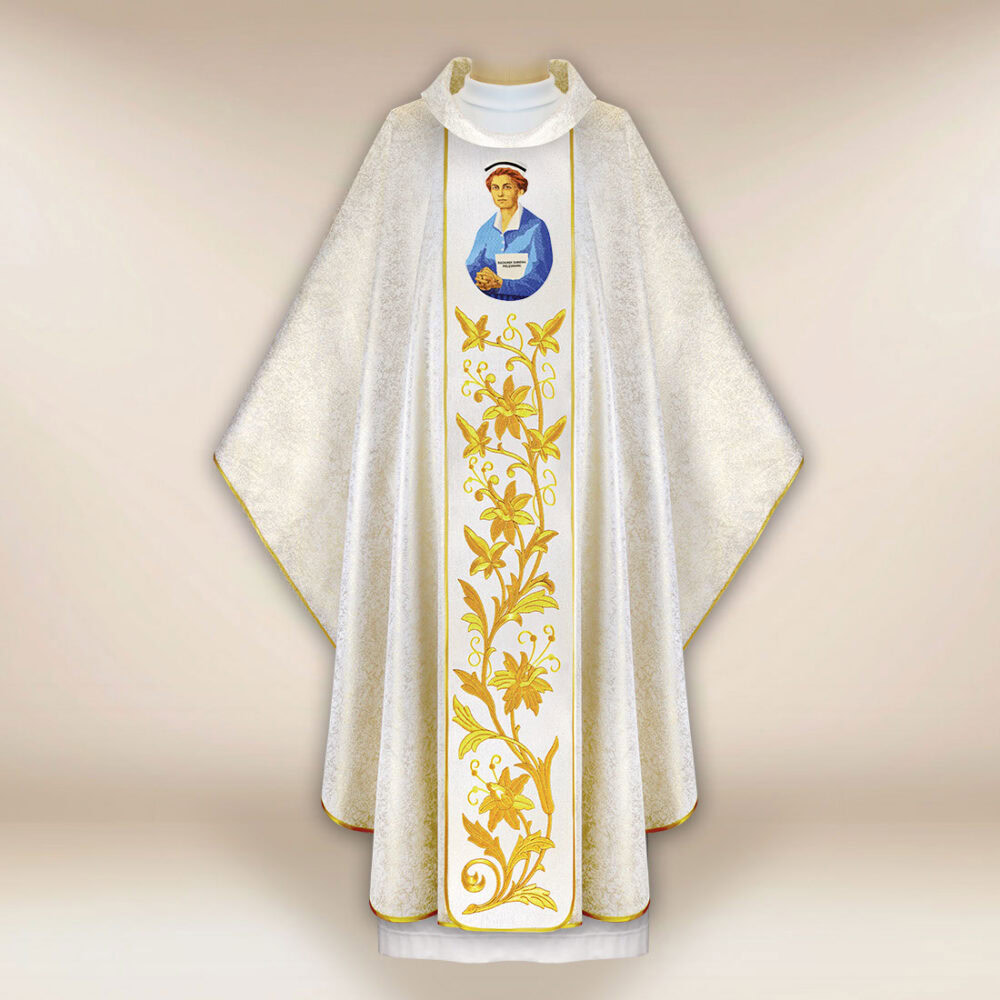 Casula sacerdotale ricamata beata Hanna Chrzanowska