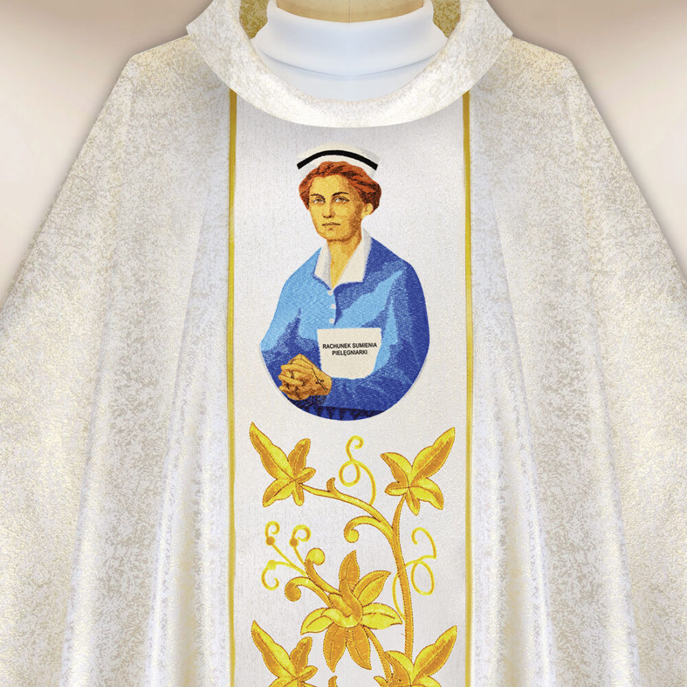 Casula sacerdotale ricamata beata Hanna Chrzanowska