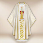 Casula sacerdotale ricamata Santa Edvige