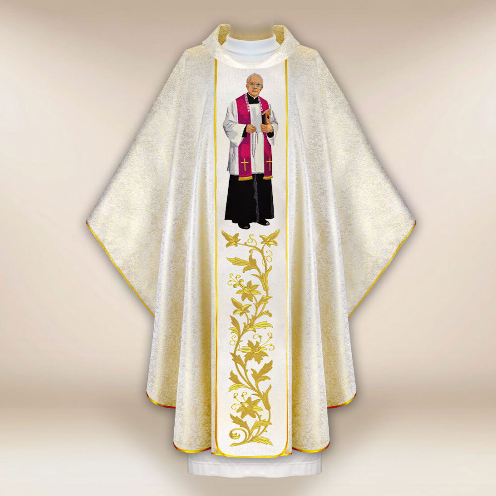 Casula sacerdotale ricamata beato sacerdote Michał Sopoćko