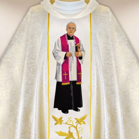 Casula sacerdotale ricamata beato sacerdote Michał Sopoćko