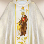 Casula sacerdotale ricamata di San Ildefonso