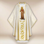 Casula sacerdotale ricamata di Santa Rosalia