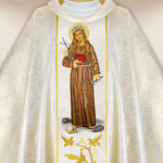 Casula sacerdotale ricamata di Santa Rosalia