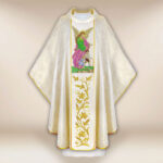 Casula sacerdotale ricamata Angelo Custode