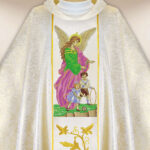Casula sacerdotale ricamata Angelo Custode