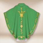 Casula sacerdotale verde con PX