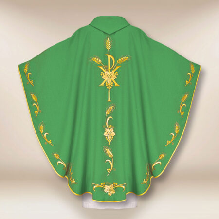 Casula sacerdotale verde con PX