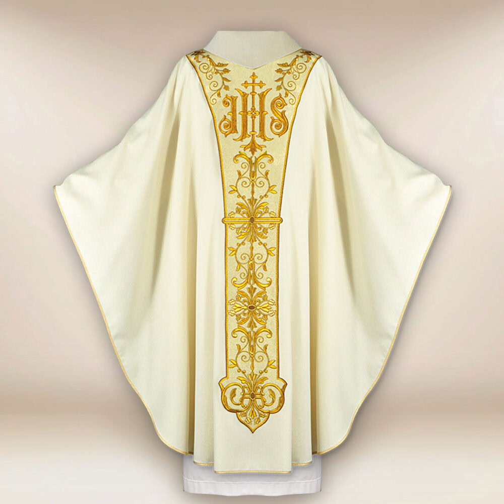 Casula sacerdotale ricamata per Natale