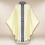 Casula liturgica Mariano in colore ecru