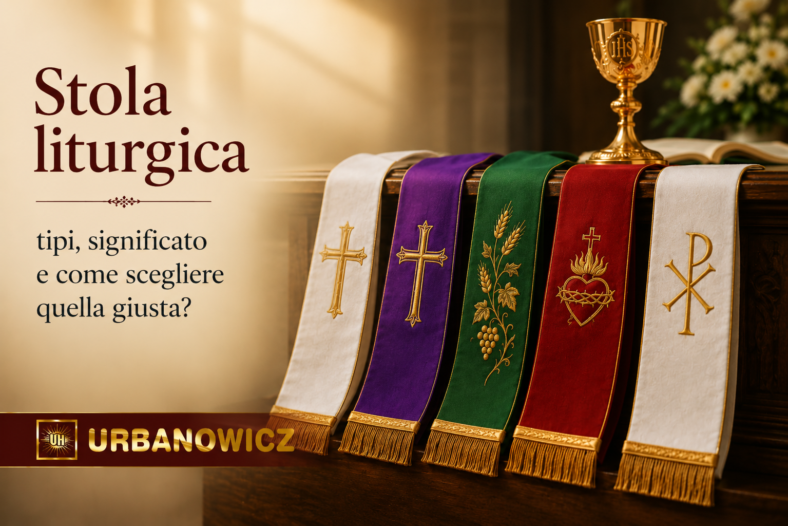 Stola liturgica: tipi, significato e come scegliere quella giusta?