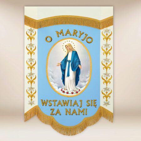 Mini chorągiew dwustronna “Mata Boża Wniebowzięta”
