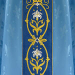 Casula liturgica sacerdotale ricamata Mariano
