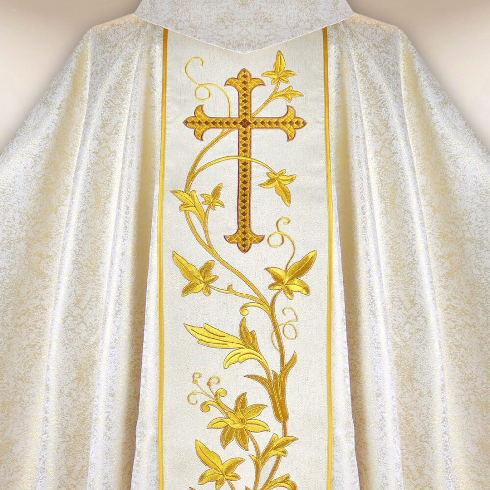 Casula sacerdotale ricamata Gesù Misericordioso