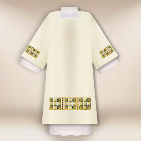 Dalmatica ricamata liturgica per diacono