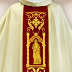 Casula con passante in peluche ricamato 4 Evangelisti
